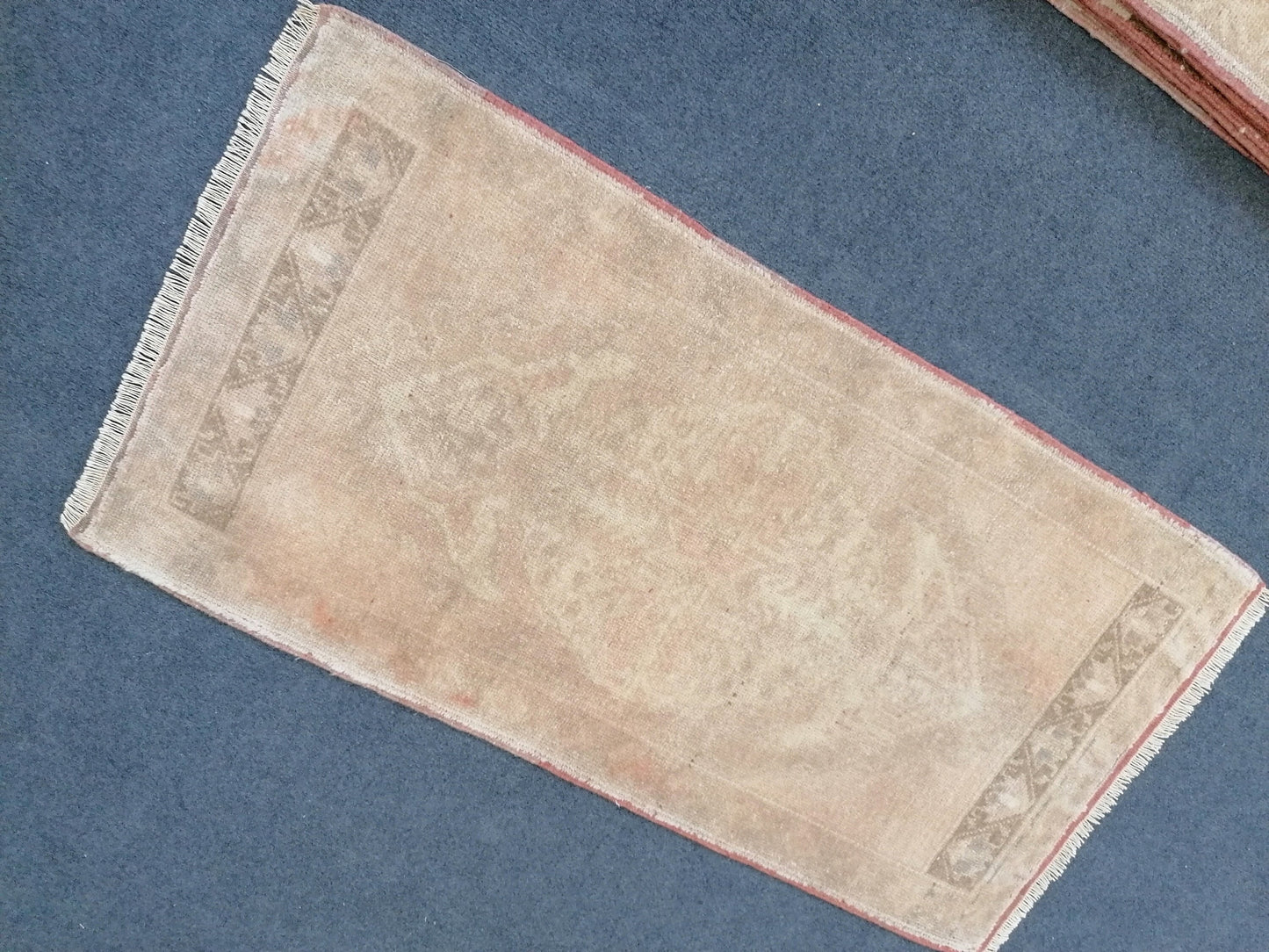 3'8x1'11 vintage rug,handmade wool rug