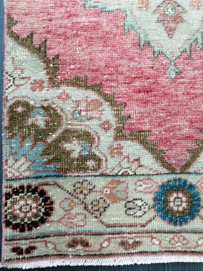 2.4 x 9.2 Oushak Runner Rug Turkish Runner Rug Vintage Runner Rug Hallway Runner Rug Kitchen Runner Rug Wool Runner Rug Wool Oushak Rug