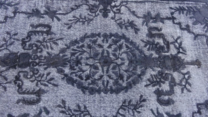 Grey Area Rug Vintage Rug Vintage living room rug Dark wool  Oriental RUG, Turkey Rugs Modern Oushak Rug Modern rug, Vintage Rug Persian