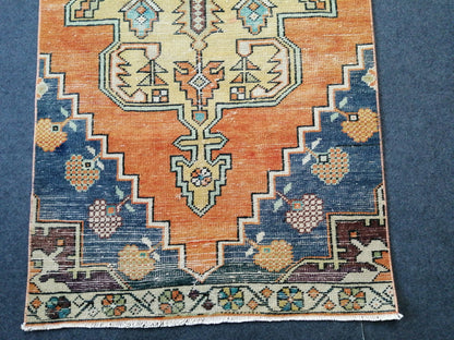 8.2 X 3.4 Oushak Runner Rug Turkish Runner Rug Vintage Runner Rug Hallway Runner Rug Kitchen Runner Rug Wool Runner Rug Wool Oushak Rug