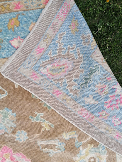 9.2 x 12.2 Large turkish oushak rug - new oushak rug, large living room rug hand knotted rug