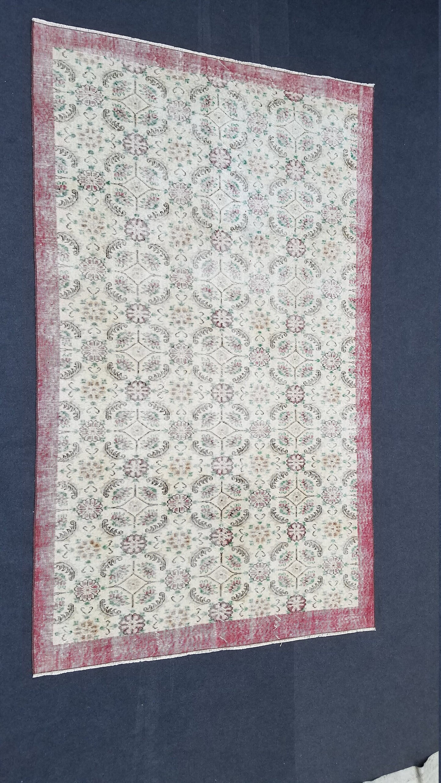 Oushak turkish rug, vintage rug, vintage oushak rug, vintage anatolian rug,kitchen runner rug unique hand made rug,bohemian rug 9'x5'6