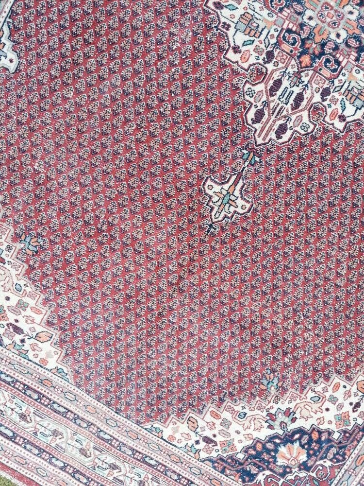 Morracon wool rug 6'3x9'3 vintage wool rug, oushak hand made rug, bohemian rug, living room rug