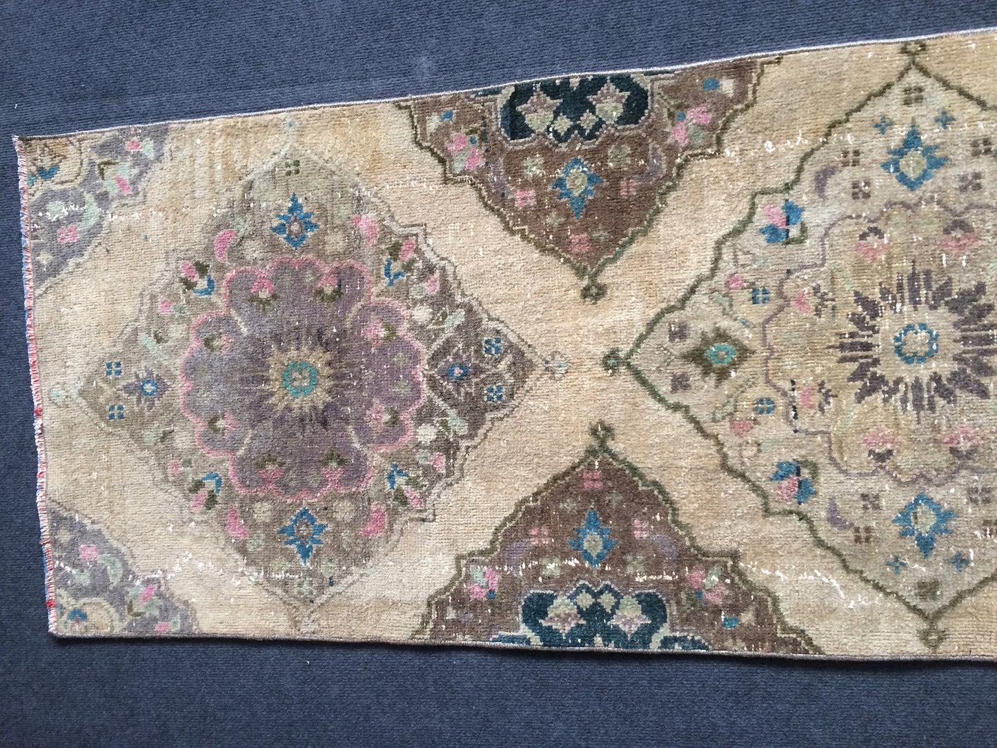 Oushak Runner Rug Turkish Runner Rug Vintage Runner Rug Hallway Runner Rug Kitchen Runner Rug Wool Runner Rug Wool Oushak Rug