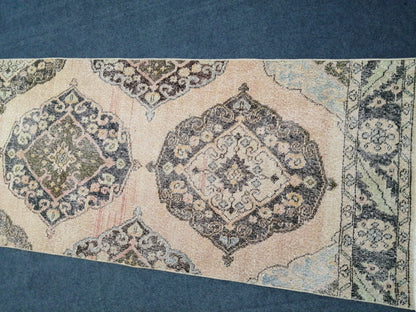 Oushak Runner Rug Turkish Runner Rug 2.6 x 13 Vintage Runner Rug Hallway Runner Rug Kitchen Runner Rug Wool Runner Rug Wool Oushak Rug