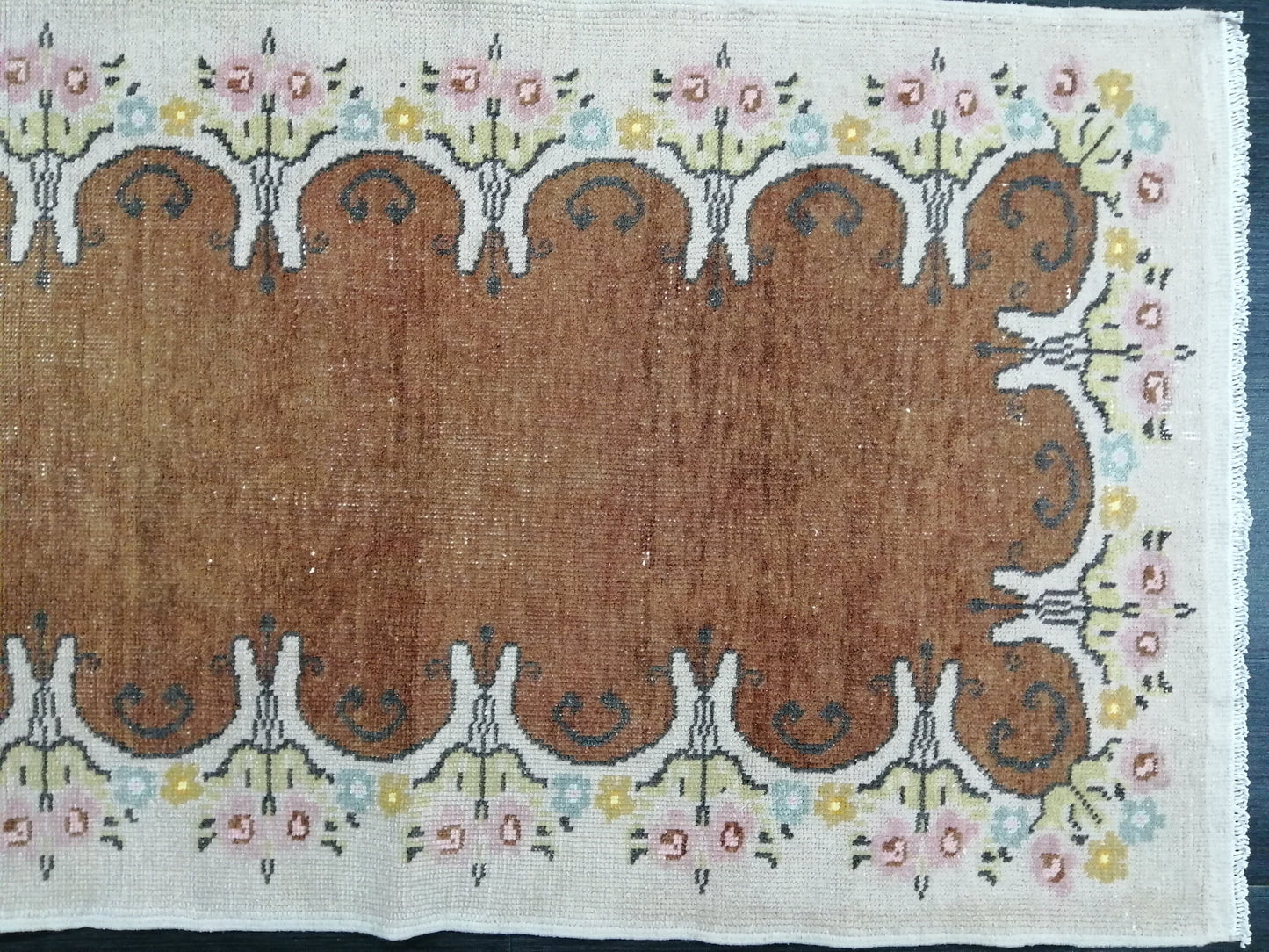 Oushak Runner Rug 2.6 x 10.5 Turkish Runner Rug Vintage Runner Rug Hallway Runner Rug Kitchen Runner Rug Antique Runner Oriental Runner Rug