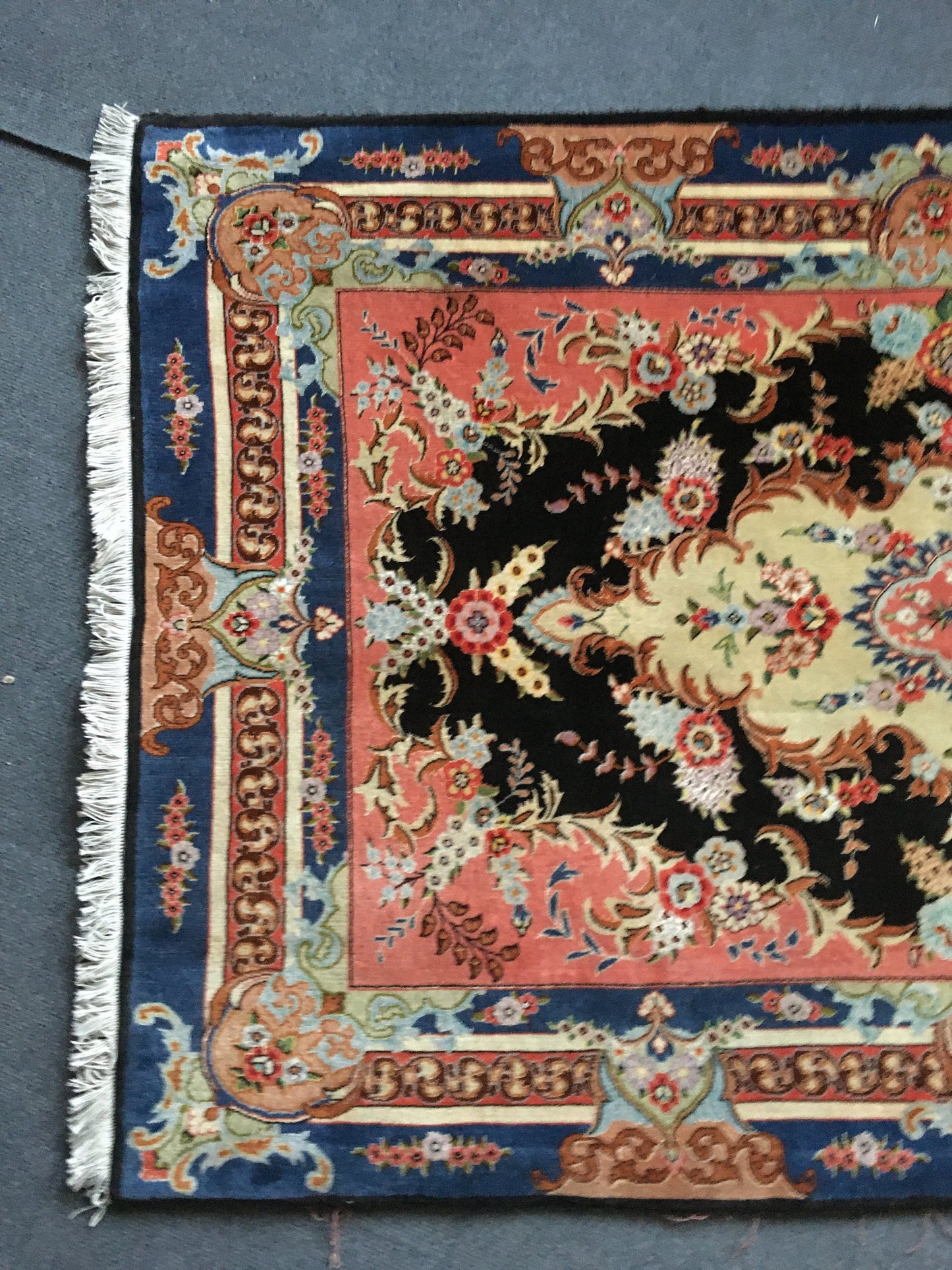 3x5 feet handmade new turkish floral rug, medium size pink wool bedroom rug, middle kitchen floor black rug, laundry rug, living room rugs