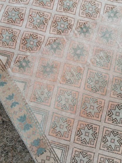 3.6 x 6.10 ft Vıntage rug, turkısh rug, wool handmade rug