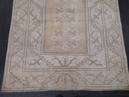 5 x 8.6 muted Turkish Oushak Rug Antique Rug Hand Knotted Rug