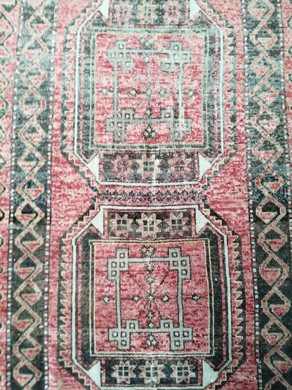 10 x 3 ft Long Runner Rug, Oushak Runner Rug, turkish Runner Rug, Rustic Oushak Rug, Wool Oushak Rug, Vintage Runner, TURKISH RUNNER Rug