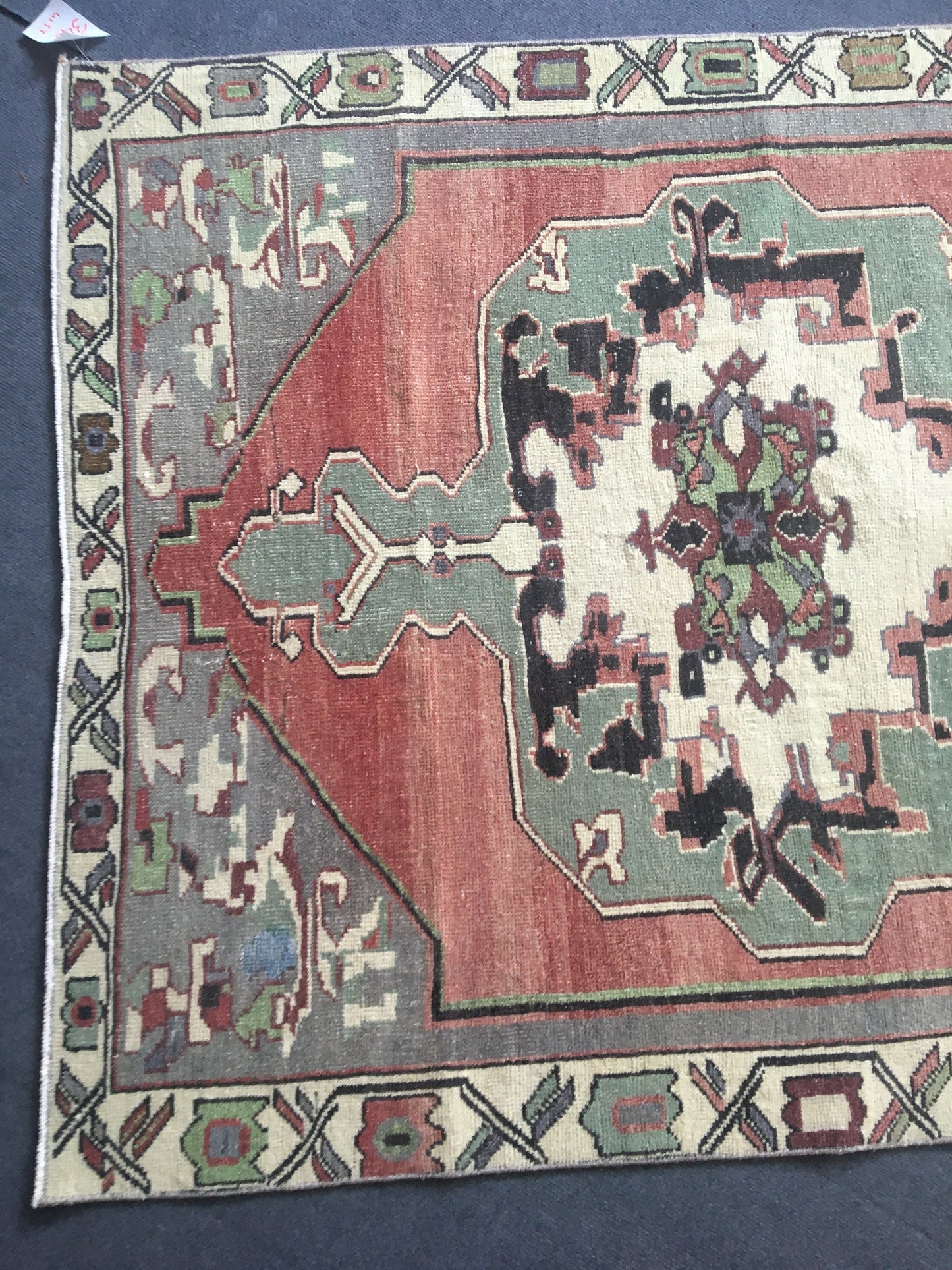 4x5 feet green laundry floor rug, vintage turkish red kitchen area rug, oushak bedroom bohem rug, anatolian bathroom large rug, wool carpets