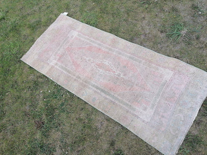 Runner rug, vintage anatolian runner, hallway runner rug, wool hand made rug 6'7x2'8 feet