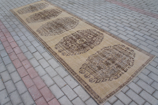 3x11 Oushak  Runner Hallway Long Runner Rug, Oushak Runner Rug, Bohemian Rug, Vintage Rug, Farmhouse Runner Rug, Wool Runner Rug