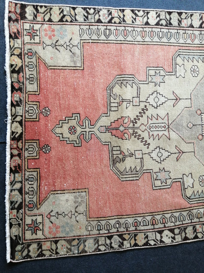 4.5 x 8 Vintage Rug TURKISH Wool Hand Knotted Rug