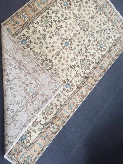 Floral Oushak Rug Bohemian Rug Turkish Rug Vintage Rug