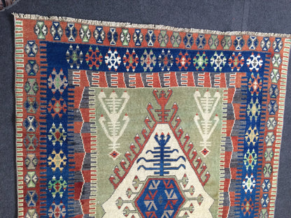 Persian Rug, Vintage  Rug, Oushak  Rug, Turkish Rugs, Bohemian Rug, Rug  Turkish Rug, Farmhouse Rug, Vintage Rug, Wool rug 6.4 x 4.2 ft