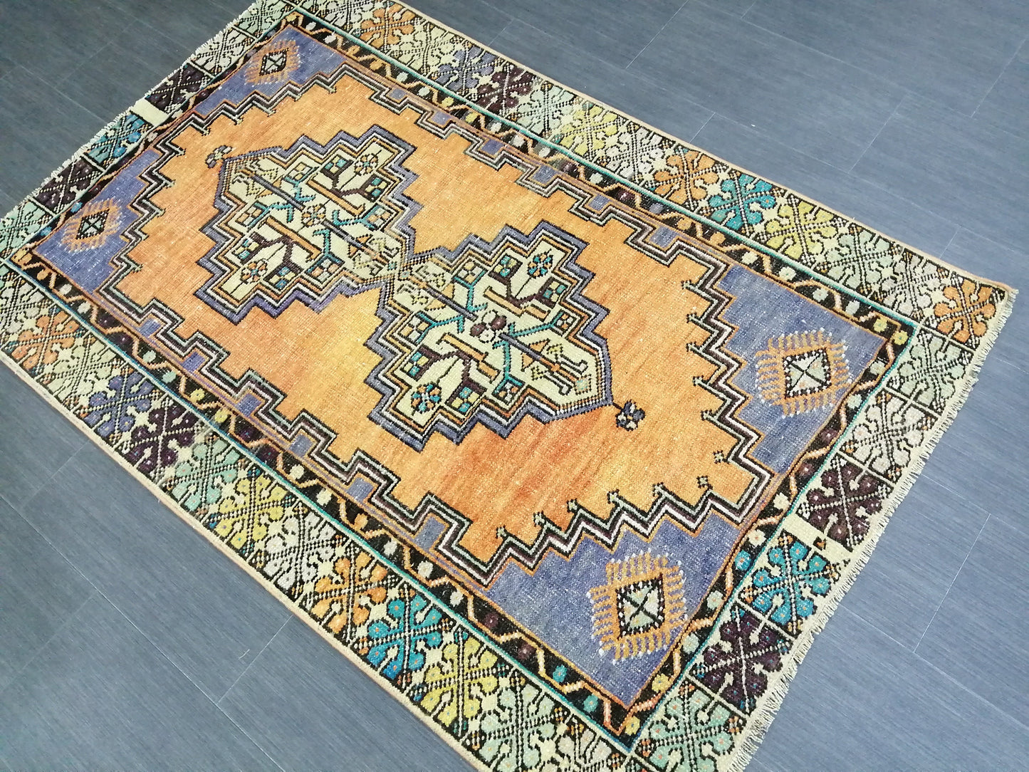 5.5 X 3.6 Rugs, Hand Made Rug, Oushak Rug, Rustic Rug, Bohemian Rug, Rug Runner, Turkish Rug, Farmhouse Rug, Vintage Rug, Wool rug