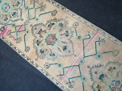 10.8 x 3 Oushak Runner Rug Turkish Runner Rug Vintage Runner Rug Hallway Runner Rug Kitchen Runner Rug Oriental Runner Rug Wool Oushak Rug