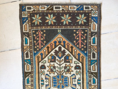 Hand Made Rug Oushak Rug Mini Rug Small Area Rug Turkish Rug Oushak Rug Hand Made Rug Vintage Rug