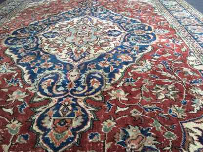 10 X 6.6 Persian RUG Oushak Rug Vintage Rug Vintage Persian Wool Oushak Rug Hand Made Rugs 7x10 Vintage Turkish Rug Oriental Rug