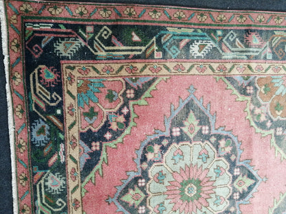 11.6 x 4.7 Oushak Runner Rug Turkish Runner Rug Vintage Runner Rug Hallway Runner Rug Kitchen Runner Rug Wool Runner Rug Wool Oushak Rug