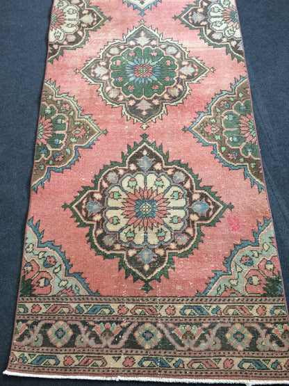 12.3 x 3 Oushak Runner Rug Turkish Runner Rug Vintage Runner Rug Hallway Runner Rug Kitchen Runner Rug Wool Runner Rug Wool Oushak Rug