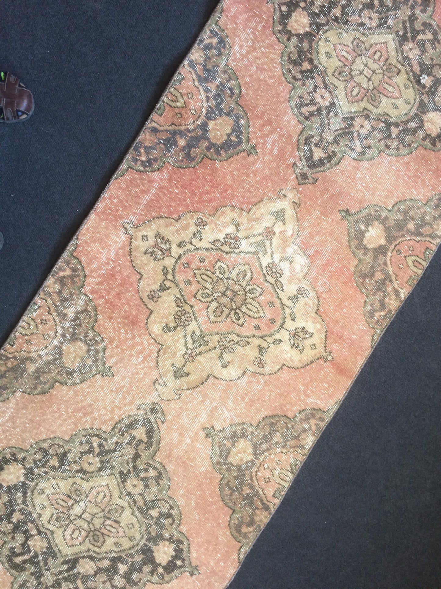 13 X 2.8 Turkish Runner Rug Vintage Runner Rug Oushak Runner Rug  Hallway Runner Rug Kitchen Runner Rug Wool Runner Rug Wool Oushak Rug