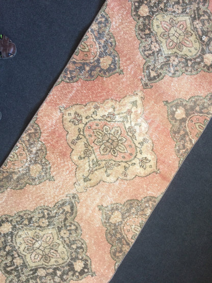 13 X 2.8 Turkish Runner Rug Vintage Runner Rug Oushak Runner Rug  Hallway Runner Rug Kitchen Runner Rug Wool Runner Rug Wool Oushak Rug