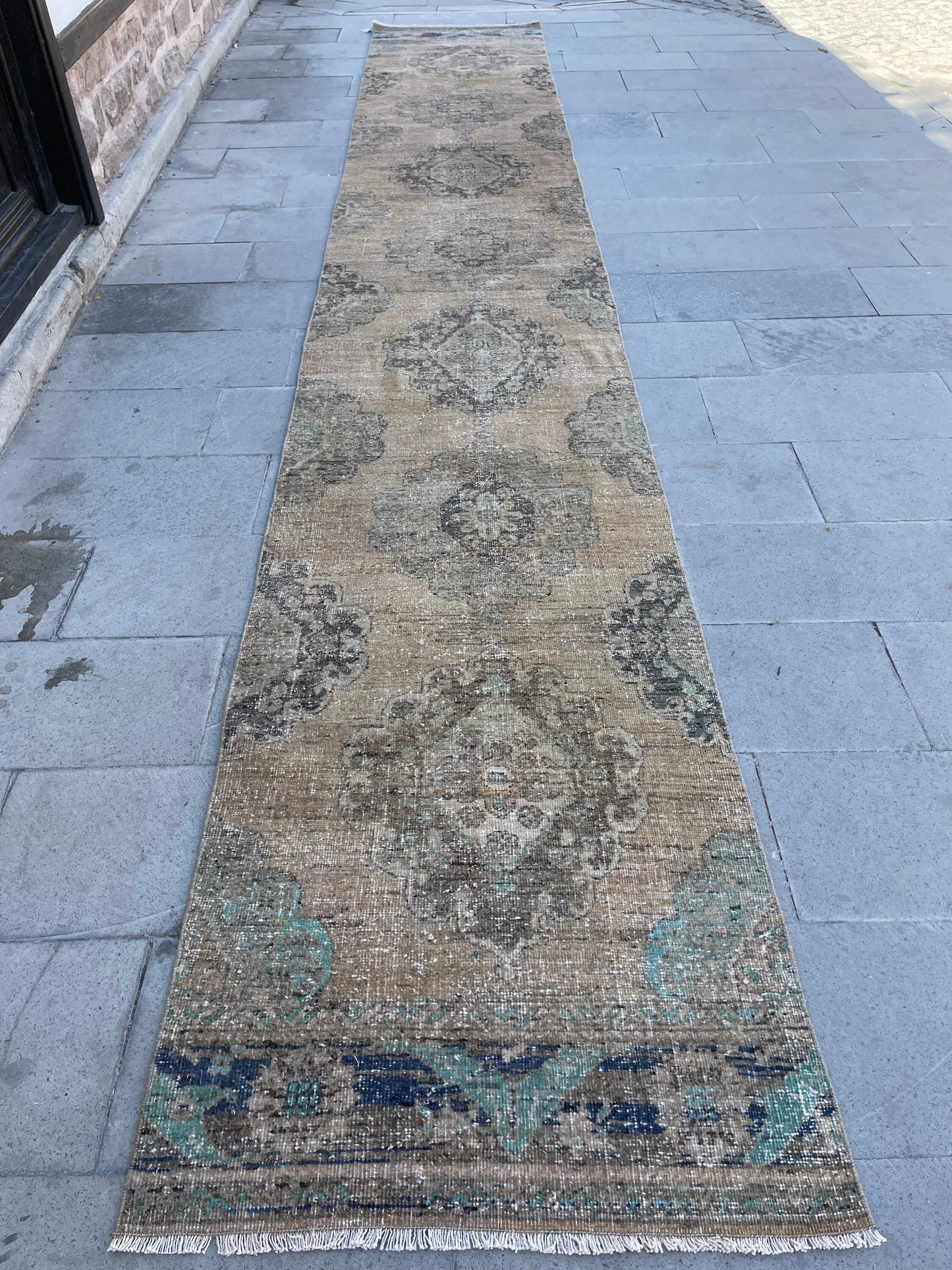 Extra Long Turkish Runner Very Long Oushak Runner Rug 2.8 x 17.8 Vintage Stair Runner Rug XL Oriental Runner Rug Staircase Runner rug