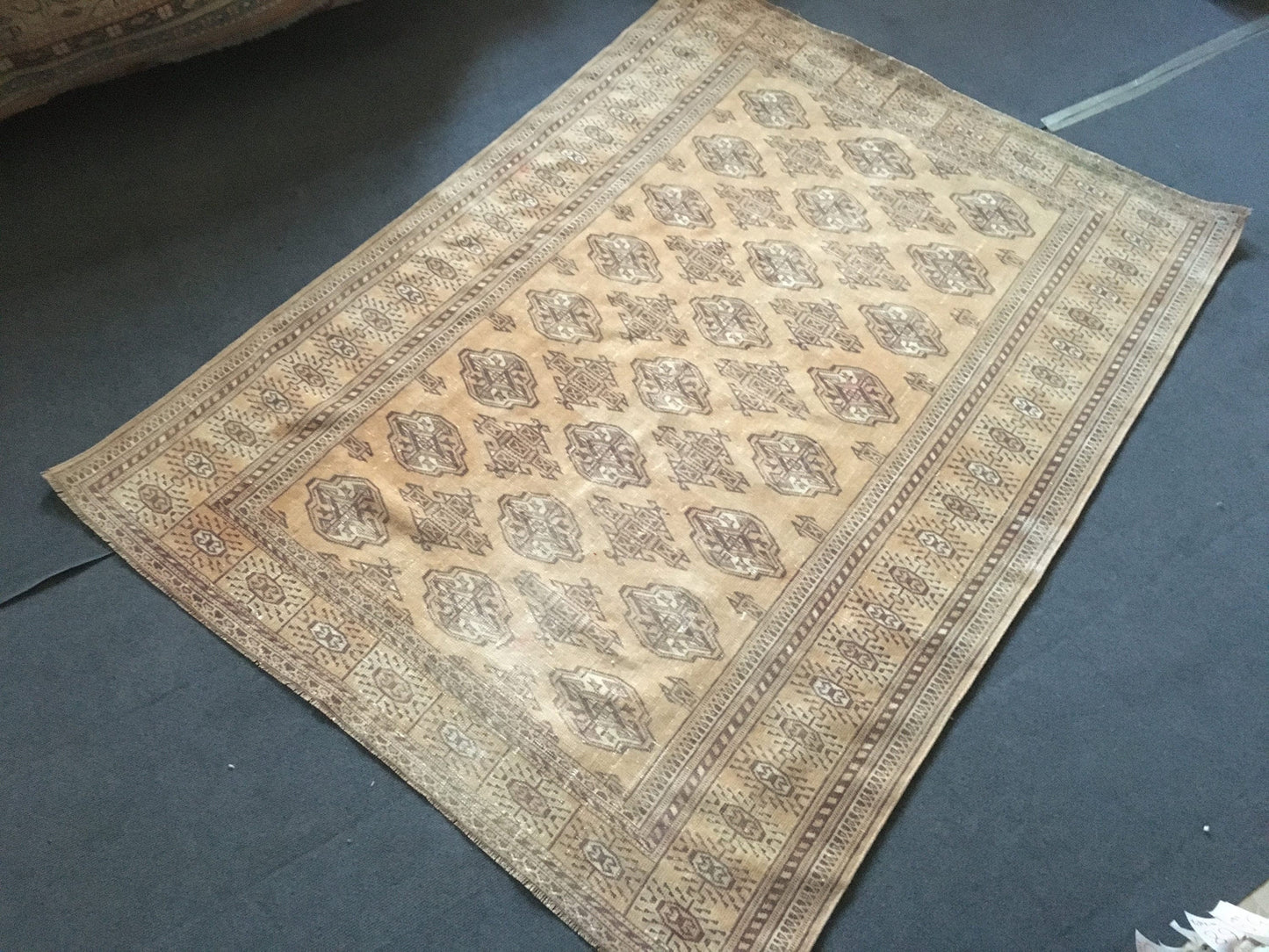 5x6 persian oversize area wool rug, oushak handmade lounge rug, distressed kitchen rug, bohemian living room rug, brown muted entryway rugs