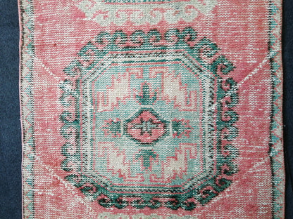3x12 Oushak Runner Rug Turkish Runner Rug Pink Vintage Runner Rug Hallway Runner Rug Kitchen Runner Rug Wool Runner Rug Wool Rug