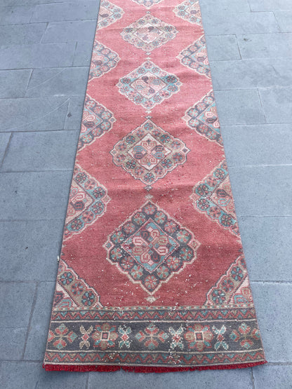 Extra Long Turkish Runner Very Long Oushak Runner Rug 2.7 x 20.8 Vintage Stair Runner Rug XL Oriental Runner Rug Staircase Runner rug