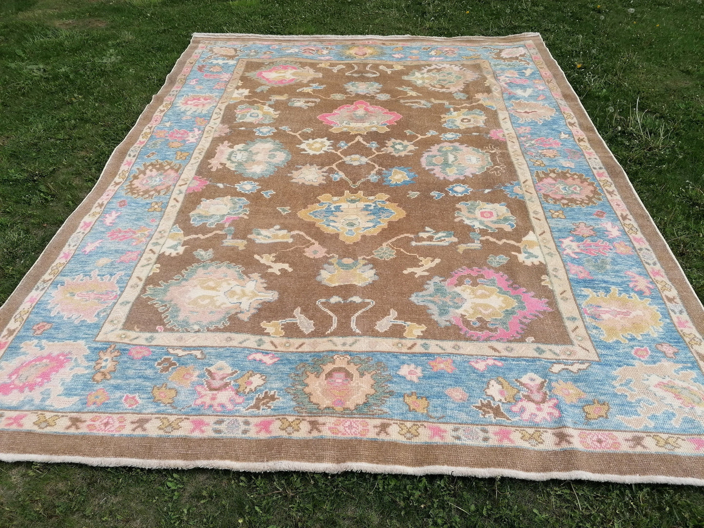 9.2 x 12.2 Large turkish oushak rug - new oushak rug, large living room rug hand knotted rug