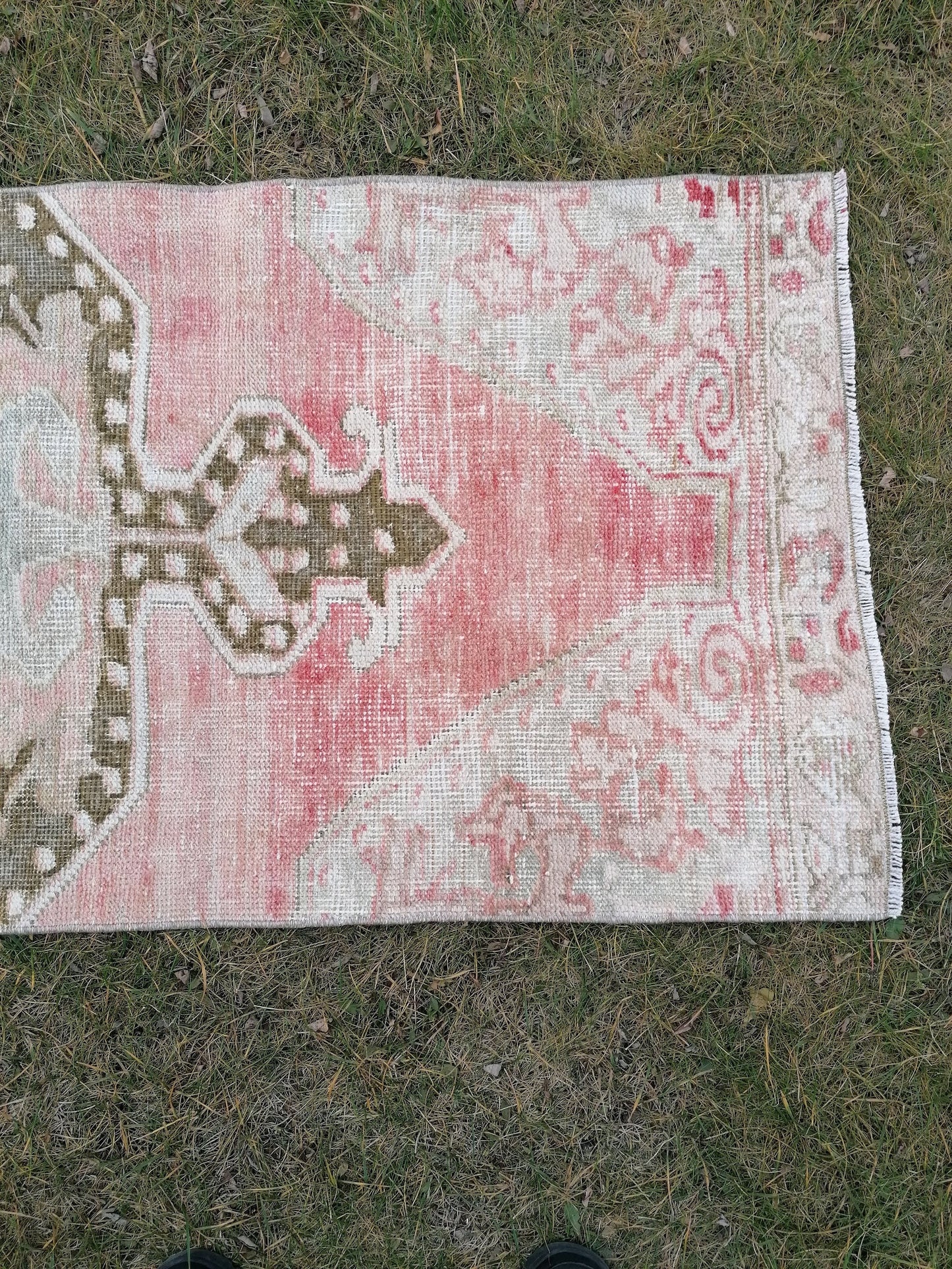 Oushak wool runner 2'2x7 distressed turkish rug, vintage runner , runner rug,kitchen rug, vintage anatolian rug