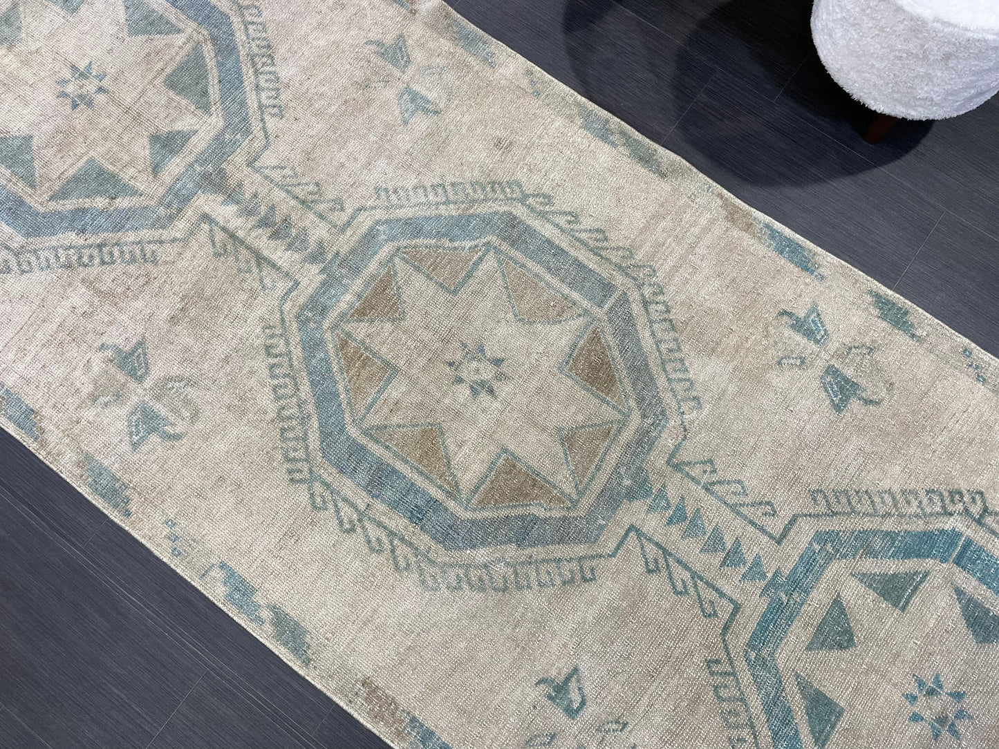 Antique Runner Rug, Vintage 3.7 x 10 Runner Rug, Persian Runner, Handmade Runner Rug, Turkish Runner Rug, Kitchen Runner, Hallway Runner