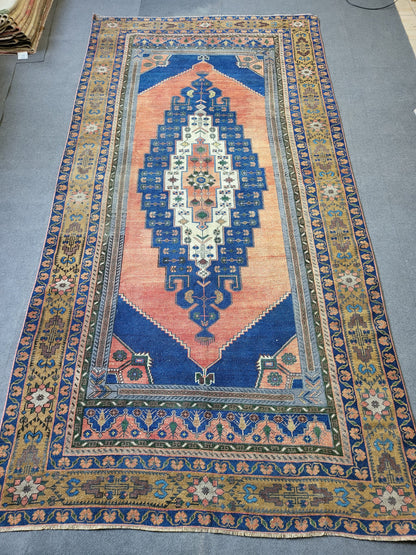 OUSHAK RUG, TURKISH 5.6 x 11 Rug, Vintage Oushak Rug, Vintage Persian Rug, Wool Hand Knotted Rug,  Handmade Rug, Vintage Turkish Rug