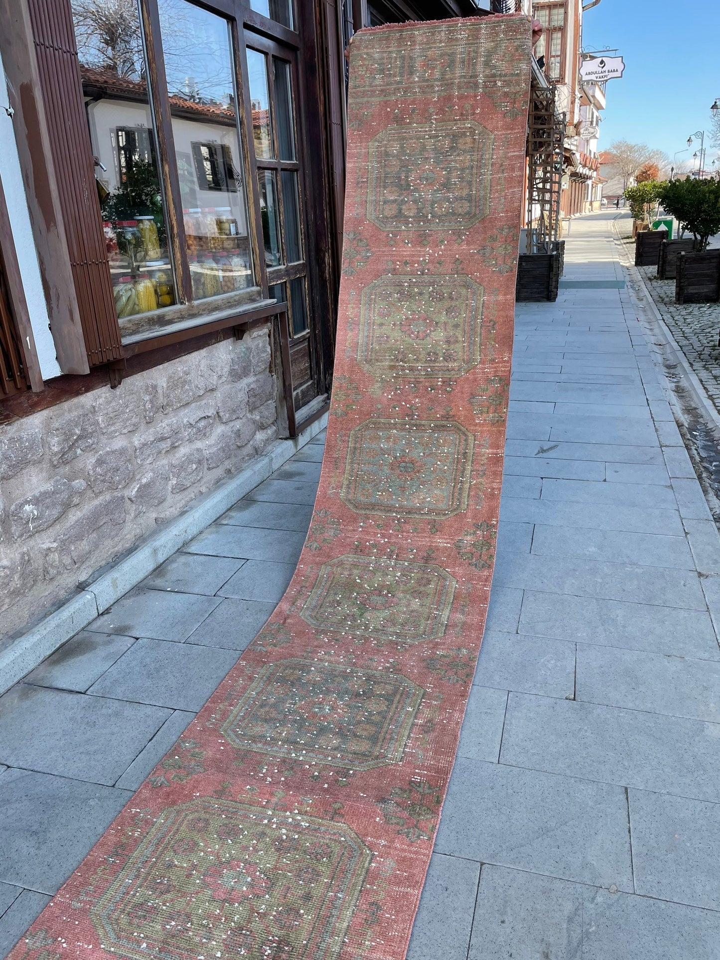 Staircase Runner Rug 2.3 x 19 Extra Long Wool TURKISH Runner Rug Vintage Runner Rug Oriental Runner Rug Staircase Runner Hand Knotted Runner
