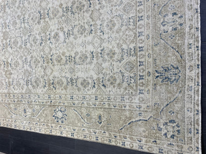 Muted Vintage RUG 6.5 x 10.3 TURKISH Rug Distressed Vintage Turkish Rug Muted Oushak Rug Large Persian Rugs Vintage Oriental Rug 7x10