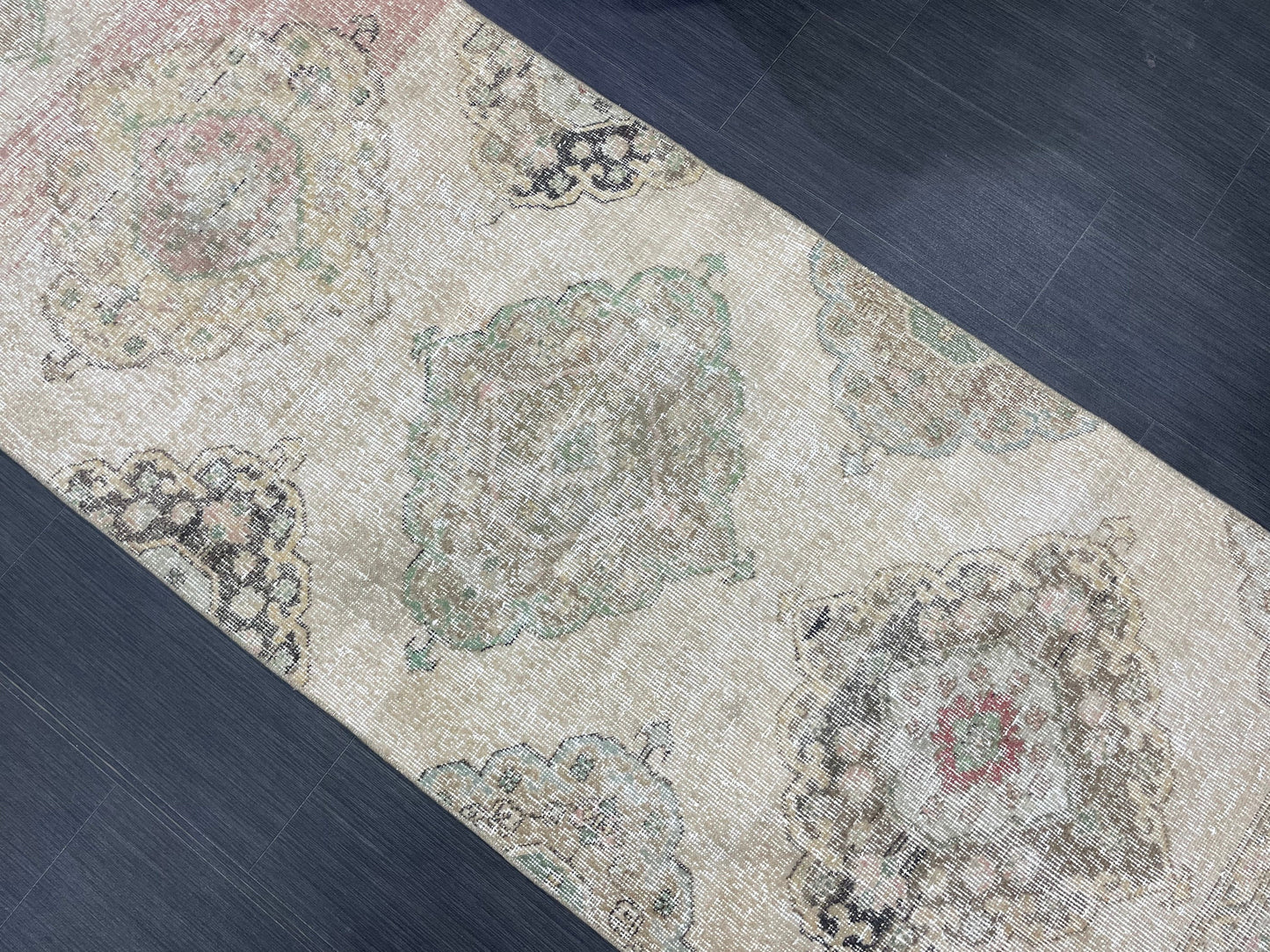 Handmade Runner RUG 3 x 12 TURKISH Oushak Rug Vintage Runner Rug Vintage Runner Rug Wool Oushak Rug Antique Rug Hand Knotted Rug