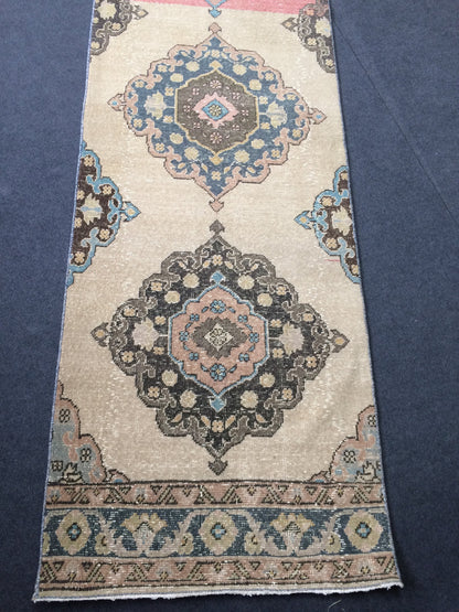 13 x 2.6 Oushak Runner Rug Turkish Runner Rug Vintage Runner Rug Hallway Runner Rug Kitchen Runner Rug Wool Runner Rug Wool Oushak Rug