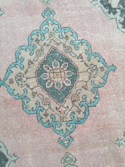 Runner rug 12'4x2'11 vintage wool runner,hallway rug