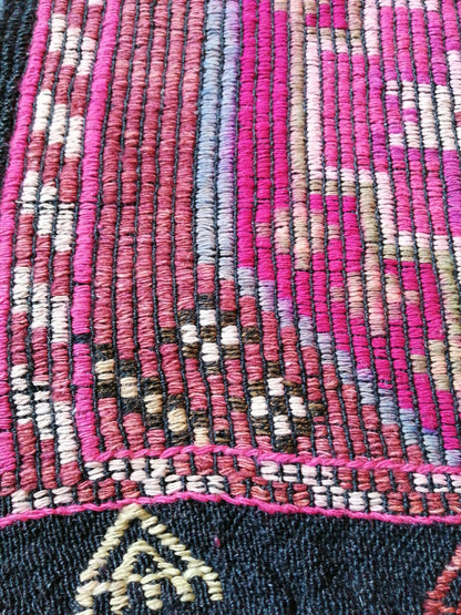 8 x 4 Flatwoven with Embroidery Rug TURKISH HAND MADE Rugs Vintage Turkish Rugs  Oushak Rug   Traditional Rug, Vintage Oushak Rug, Wool Rug