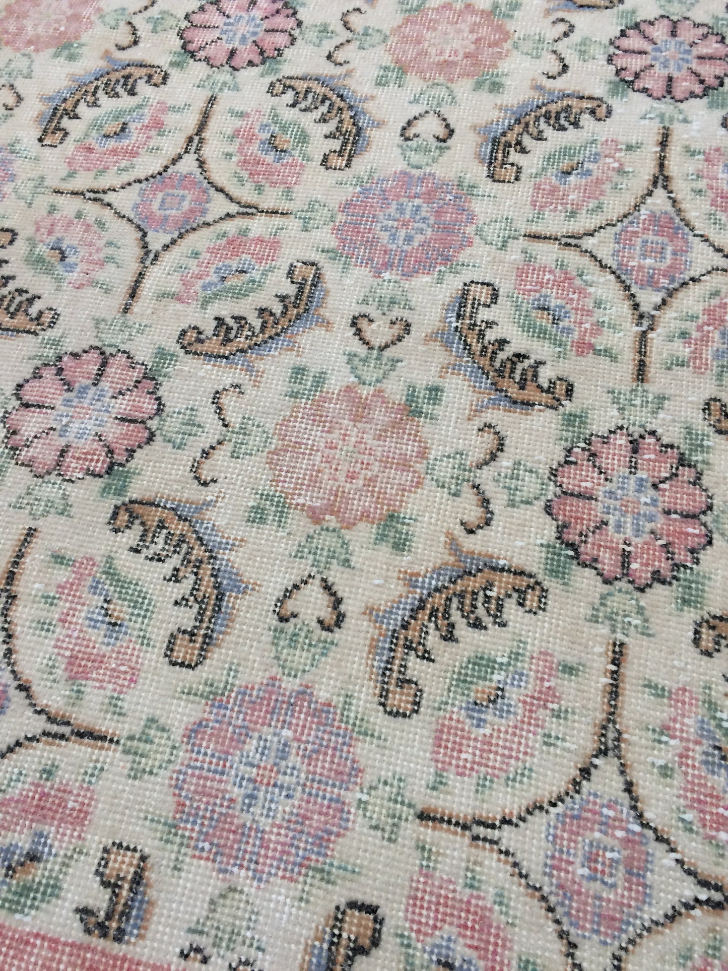 Turkish Rug, Oushak Rug, Wool Oushak Rug, Oushak Runner Rugs, Farmhouse Rug, Vintage Rug, Minimalist Rug, Hand Made Rug