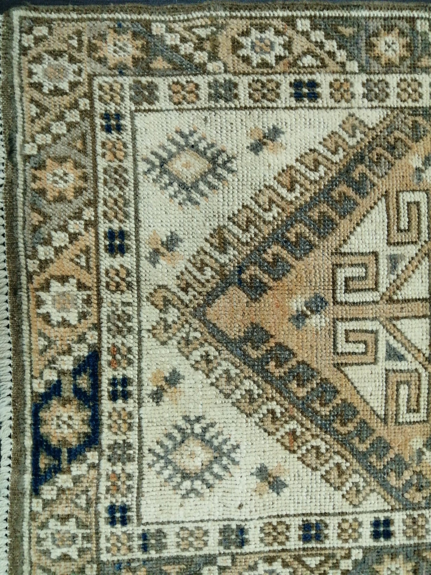 Small Turkish Rug 3.9 X 2.2 Mini Rug Small Area Rug Turkish Rug Oushak Rug Hand Made Rug Vintage Rug