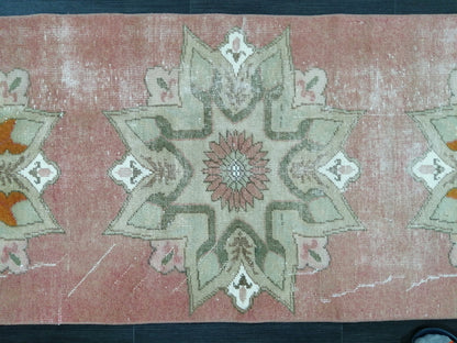 Vintage Oushak Runner Rug 8.2 x 2.3 Vintage Runner Rug Hallway Runner Rug Kitchen Runner Rug Wool Runner Rug Wool Oushak Rug