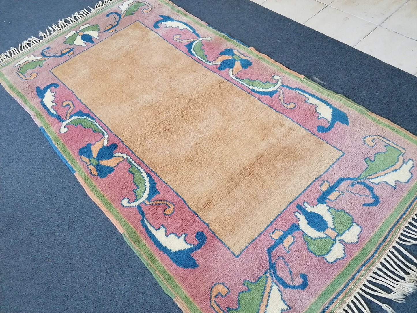 7'x3'11 vintage turkish rug, are wool rug,