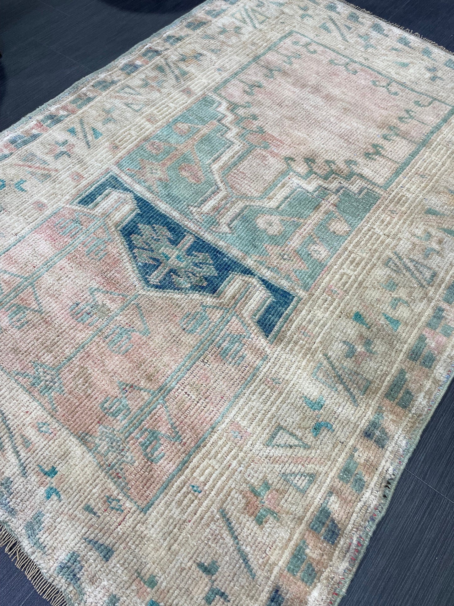 Antique Oriental RUG, Antique TURKISH 3.2 x 4.5 Rug, Vintage Persian Rug, Vintage Wool Hand Knotted Rug, Muted Handmade Rug