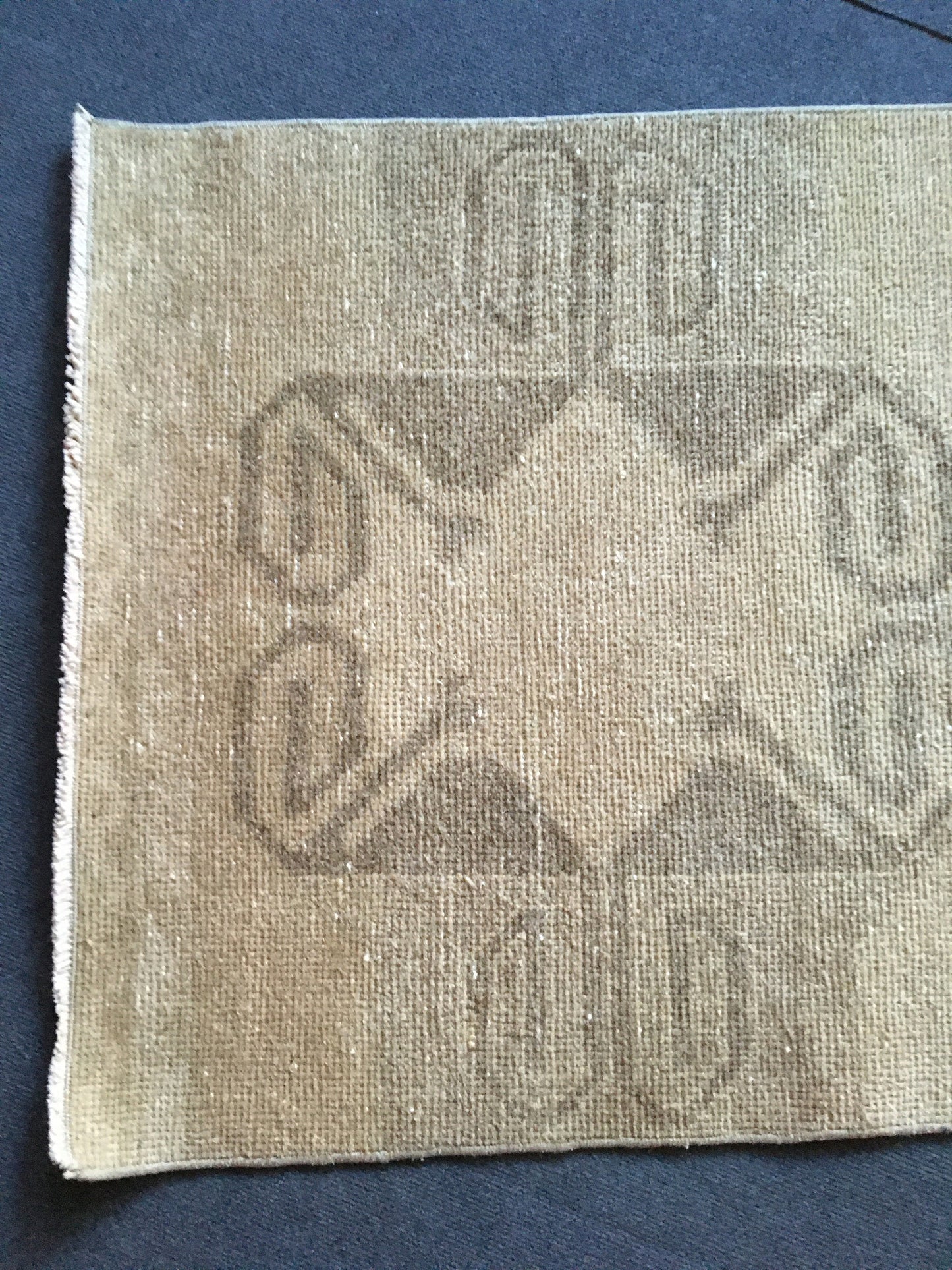 2.6x8 feet long hallway runner rug, turkish wool entrway floor long natural runner rug, oushak vintage brown living room area runner rugs