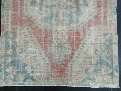 Vintage WOOL RUGS, 3.8 x 6.2 Vintage Rug Turkish Oushak  Rug, Hand Made Rug, Living Room Rug, Oushak Rug, Farmhouse  Rug, Oriental Rug,