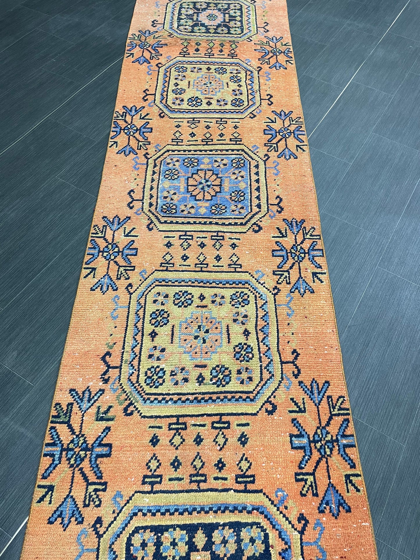 XL Long Handmade Runner Rug 2.6 x 19.7 Long TURKISH Runner Rug Vintage Runner Rug Oriental Runner Rug Staircase Runner Hand Knotted Runner